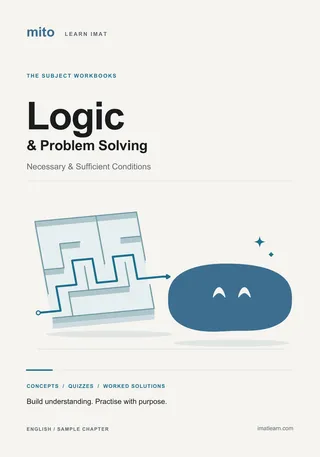 Mito Logic & Problem Solving workbook cover — Cover shown from the sample chapter